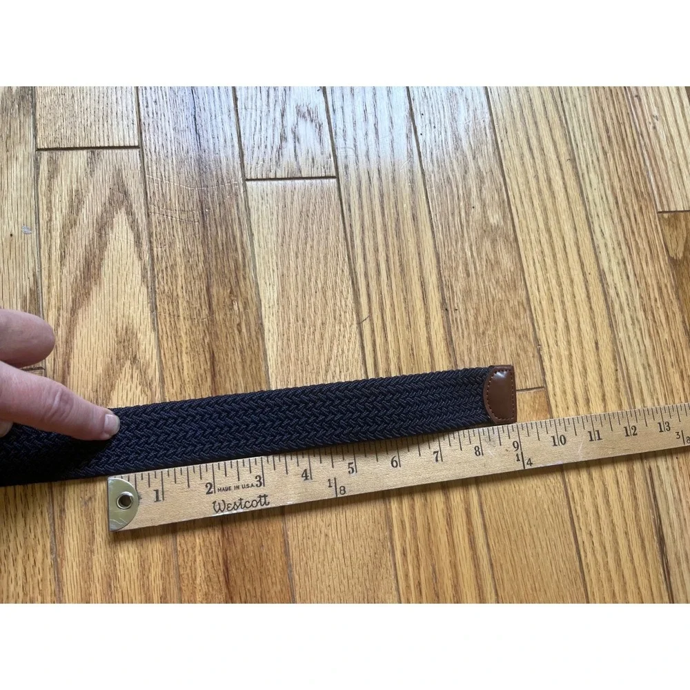 Original Penguin Mens Belt Leather Trim L Preppy Dadcore Golf Heritage Coastal
